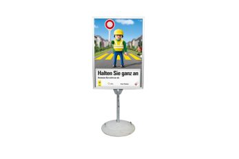Plakatständer F4 mit betonsockel